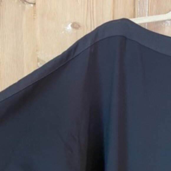 Maison Martin Margiela Silk Crepe Dolman Sleeve/Boat Neck Dress w/ Satin Stripe - Picture 6 of 12